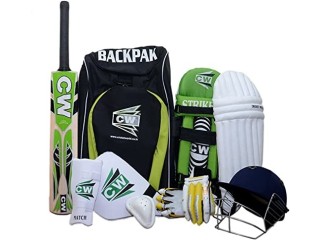 Junior Boys/Kids/Children Sports Cricket Kit Green All Season