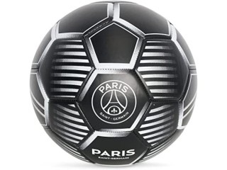 Paris Saint-Germain Black Metallic Soccer Ball (Size 5)