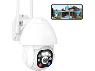 Outdoor Security Camera, 3MP 360 Pan-tilt Surveillance Exterieur Camera