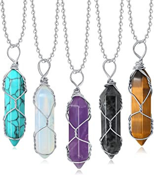 xiuqilai-5pcs-natural-crystal-necklace-wire-wraped-reiki-healing-chakra-amethyst-opal-labradorite-turquoise-tiger-eye-stone-point-pendant-big-0