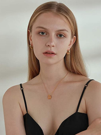 liliewhite-chunky-gold-hoop-earrings-for-women-cute-fashion-hypoallergenic-earrings-minimalist-jewelry-gift-big-3