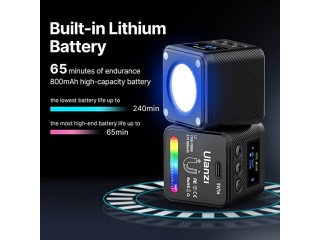 ULANZI L2 RGB COB Video Light Mini Cube Lights, LED Camera Light 360 Full Color Portable Photography Video Lighting