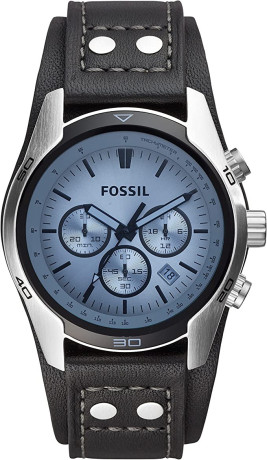 fossil-mens-coachman-stainless-steel-and-leather-casual-cuff-quartz-watch-big-0