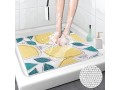exgueack-square-shower-mat-non-slip-236-x-236-anti-mould-loofah-bathtub-mat-without-suction-cups-small-2