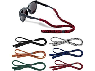 Glasses Strap (Pack of 6) Glasses Holder, Soft Elastic Nylon Sunglass Strap for Men Women