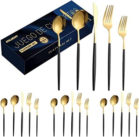 20-pieces-stainless-steel-cutlery-set-gold-black-flatware-set-big-0