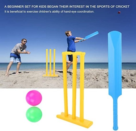 garden-cricket-set-with-bat-stumps-carrying-bag-interactive-board-game-cricket-sports-toy-gift-for-children-2-players-big-2