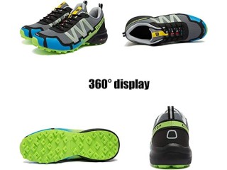 GoodValue Trail Running Shoes Men Waterproof Walking Hiking Running Shoes for Men Non-Slip All-Terrain Shoes