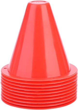 training-traffic-cones-set-10pcs-soccer-cones-football-training-cone-markers-multipurpose-barriers-plastic-marker-holder-accessory-big-0