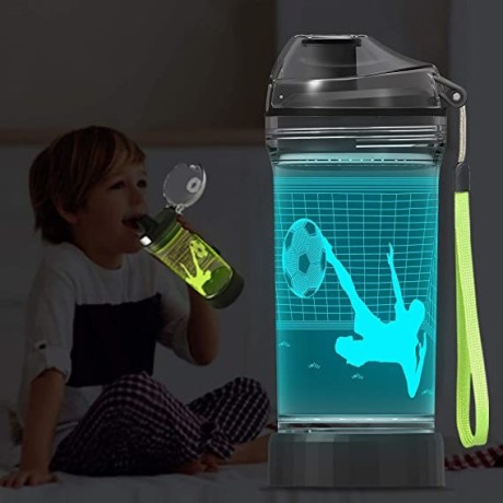 yuandian-light-up-kids-water-bottle-with-3d-soccer-design-big-0