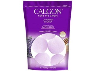Calgon Take Me Away! Lavender & Honey Moisturizing Bath Soak Fizzies Bombs 8-2.1 Oz Balls