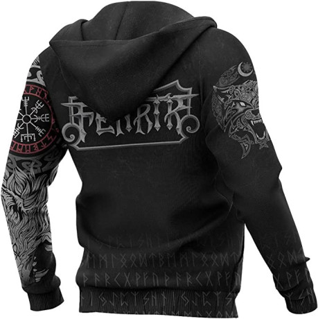 hfuhlk-viking-thors-hammer-sweatshirt-nordische-mythologie-wolf-streetwear-casual-hoody-hoodie-big-2