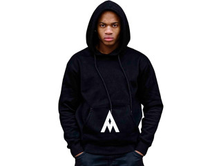 Black Elvis Clothing - Black 100% Cotton Hooded Sweatshirt for Men and Women, Ideal for City Strolls, Parties and Festivals