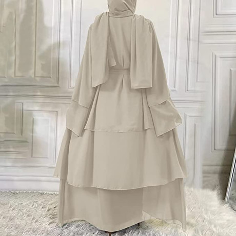 obeeii-womens-dubai-plain-cardigan-muslim-shiny-simple-modern-casual-long-dress-muslim-robe-with-hijab-big-2