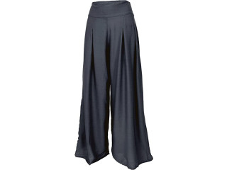 GURU SHOP Trouser skirt, wide summer trousers, women, synthetic, harem trousers and Aladdin trousers, alternative clothing