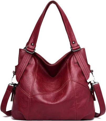 kris-anna-womens-pu-leather-hobo-shoulder-handbag-disposable-polyurethane-wine-red-big-0