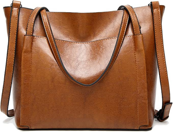 coolives-womens-large-shopper-bag-made-of-pu-leather-with-shoulder-strap-shoulder-bag-bucket-handbag-for-women-disposable-brown-shopper-big-0