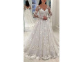 qiribati-wedding-dresses-for-bride-lace-ball-dress-against-neck-long-sleeve-summer-dress-beach-dress-small-0