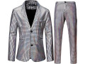 lucmatton-mens-2-piece-disco-sets-shiny-jacket-and-trousers-metallic-sequin-suits-small-2