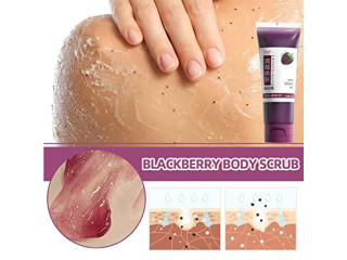 Mayui Japan Juniperberry Byecellu Body Scrub - Blackberry Rejuvenating Exfoliating Scrub