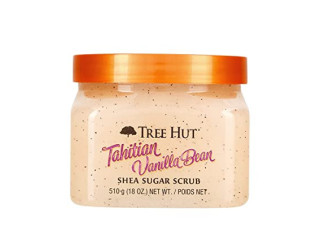 Tree Hut Tahitian Vanilla Bean Shea Sugar Scrub, 18 oz, Ultra Hydrating and Exfoliating Scrub for Nourishing Essential Body Care