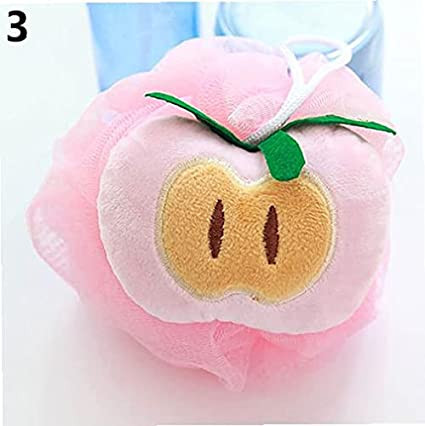 tossper-1pc-soft-fruit-shape-bath-puff-bathroom-shower-sponge-girls-body-foam-bubble-net-ball-kids-body-scrubber-random-style-big-2