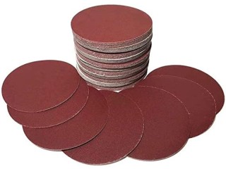 60 x professional sanding discs, diameter 125 mm, without hole, grain selectable, for orbital sanders, sandpaper