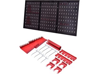 GYMAX Tool Wall 120 x 60 x 2 cm, Tool Hole Wall Perforated Plates