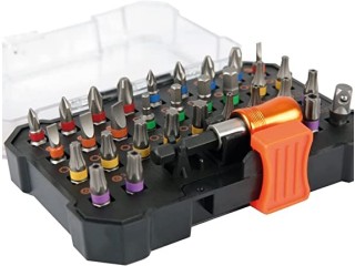 32-Piece Screwdriver Bit Set for Drill and Cordless Screwdriver Includes Quick-Change Bit Holder