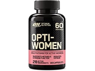 Optimum Nutrition ON Optiwomen Multivitamin and Mineral Capsules for Women with Folic Acid