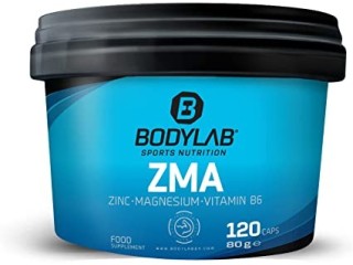 Bodylab24 ZMA 120 Capsules | Zinc, Magnesium, Vitamin B6 + B5, Vitamin D3 |Supports Muscle Function and Immune System