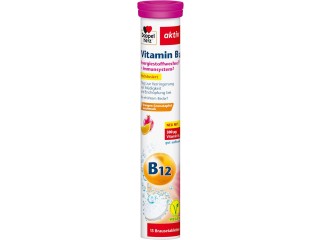 Doppelherz Vitamin B12 effervescent tablets, vitamin B12 as a contribution to normal energy metabolism, 15 effervescent tablets