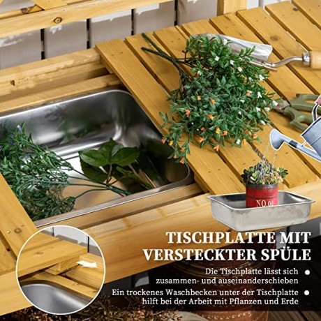 outsunny-plant-table-gardening-table-with-extendable-top-integrated-stainless-steel-sink-2-shelves-solid-wood-brown-92-x-45-x-120-cm-big-3