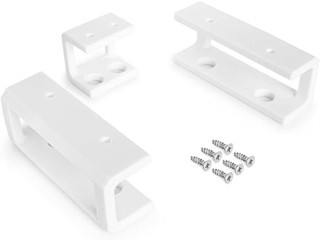 MOBILEFOX Laptop Under-Table Shelf Holder Stand for Notebook MacBook 0-35 mm White