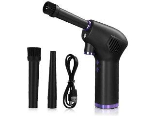 TOSSPER Cordless Air Duster for Computer Keyboard Cleaning, Fast USB-C, Electric Air Blower, Handy and Efficient Cleaning Agent for Car Keyboard