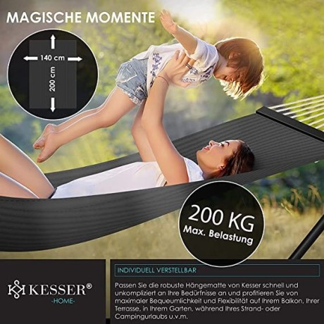 kesser-hill-hammock-with-frame-cushion-double-hammock-for-2-people-sturdy-frame-200-kg-load-capacity-indoor-and-outdoor-xxl-hanging-chair-big-0