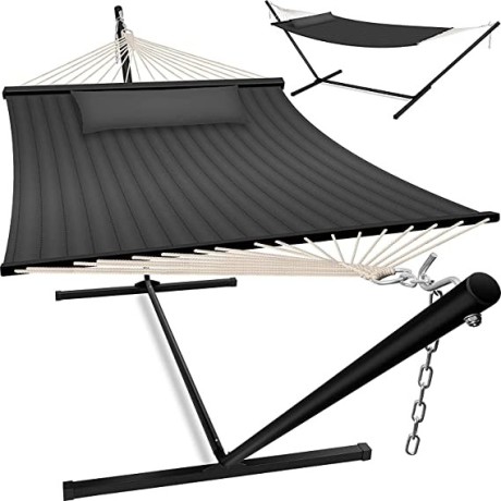 kesser-hill-hammock-with-frame-cushion-double-hammock-for-2-people-sturdy-frame-200-kg-load-capacity-indoor-and-outdoor-xxl-hanging-chair-big-2