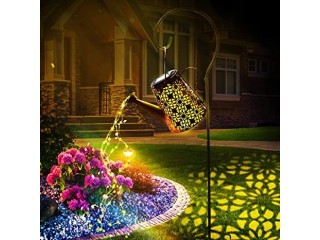 Solar Watering Can Garden Lights Outdoor LED Fairy Lights with Shepherd Hook Garden Decoration for Outdoor Solar Lantern Lamp