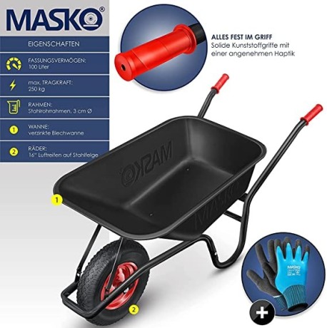 masko-wheelbarrow-garden-wheelbarrow-100-litres-up-to-250-kg-pneumatic-tyres-with-steel-rim-galvanised-steel-frame-garden-big-1