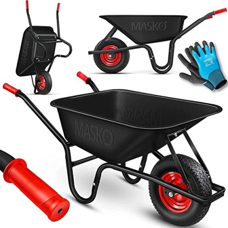 masko-wheelbarrow-garden-wheelbarrow-100-litres-up-to-250-kg-pneumatic-tyres-with-steel-rim-galvanised-steel-frame-garden-big-2