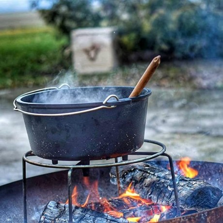 bbq-toro-cast-iron-dutch-oven-kit-in-wooden-box-fired-saucepan-frying-pan-grill-rack-tripod-and-more-6-piece-set-big-0