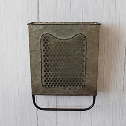 cvhomedeco-primitives-vintage-galvanised-pewter-wall-box-metal-wall-hanging-flower-big-0