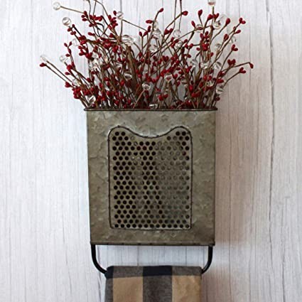 cvhomedeco-primitives-vintage-galvanised-pewter-wall-box-metal-wall-hanging-flower-big-3