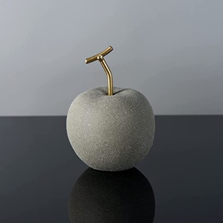 silver-apple-ceramic-figurine-nordic-figurine-normcore-statues-elegant-ceramic-fruit-ornament-artwork-matte-decoration-big-0