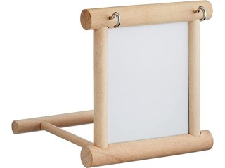 Nobby Wooden Mirror for Birds with Landing Place 10 x 10 x 10 cm