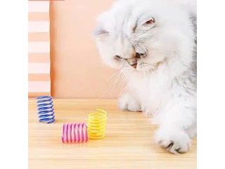 AIMICOCA 100 Pieces Cat Feather Toys Interactive Cat Toys Lightweight Durable Plastic Bite Hunting Toys (Random Color)