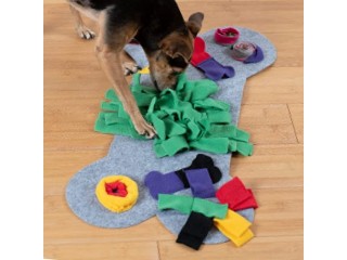 KaraLuna Sniffing Rug for Small & Medium Dogs I 60 x 32 cm I Sniffing Lawn Dog Toy Nose Work