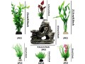 pietypet-aquarium-artificial-plants-decoration-20-pieces-green-aquarium-plastic-plants-with-resin-aquarium-cave-fish-tank-ornament-accessories-small-1