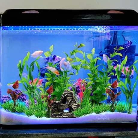 pietypet-aquarium-artificial-plants-decoration-20-pieces-green-aquarium-plastic-plants-with-resin-aquarium-cave-fish-tank-ornament-accessories-big-2