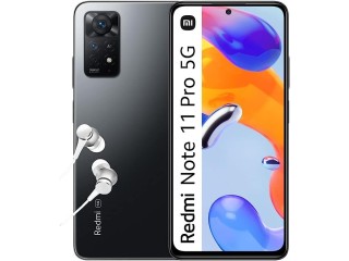 Xiaomi Redmi Note 11 Pro 5G Smartphone + Headphones, 8 + 128 GB Mobile Phone without Contract, 6.67 Inch 120 Hz FHD + AMOLED DotDisplay